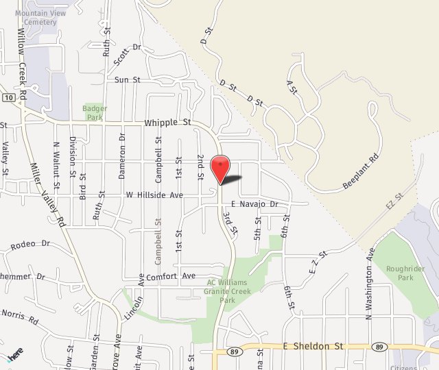 Location Map: 720 N. Montezuma Prescott, AZ 86301